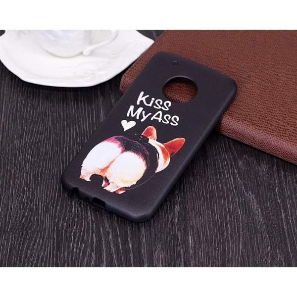 Motorola Moto G5 Plus uniikki suojakuori - Possun takapuoli Multicolor