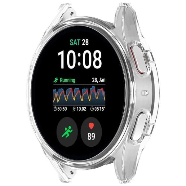 Samsung Galaxy Watch7 40mm Anti-Drop Bump Resistant Watch Case Hollow Protective Frame - Transparent Transparent