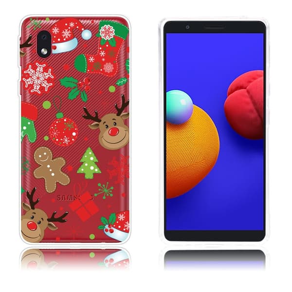 Jul Samsung Galaxy A01 Core-etui - Elg Klistremerker Red
