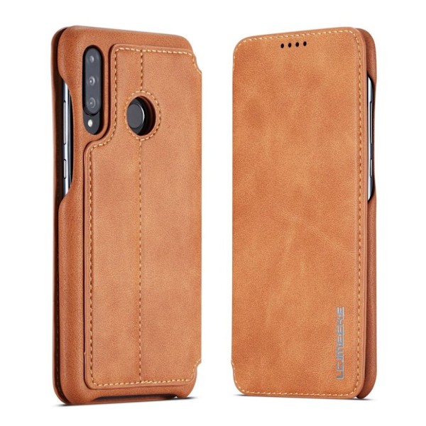 LC.IMEEKE Huawei P30 Lite retro nahkainen suojakotelo - Ruskea Brown