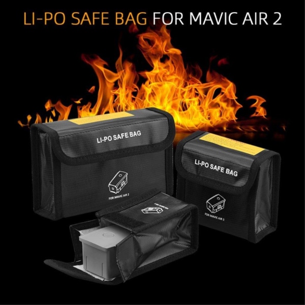 Li-Po Battery Explosion-proof Safety Protection väska för DJI Ma Svart