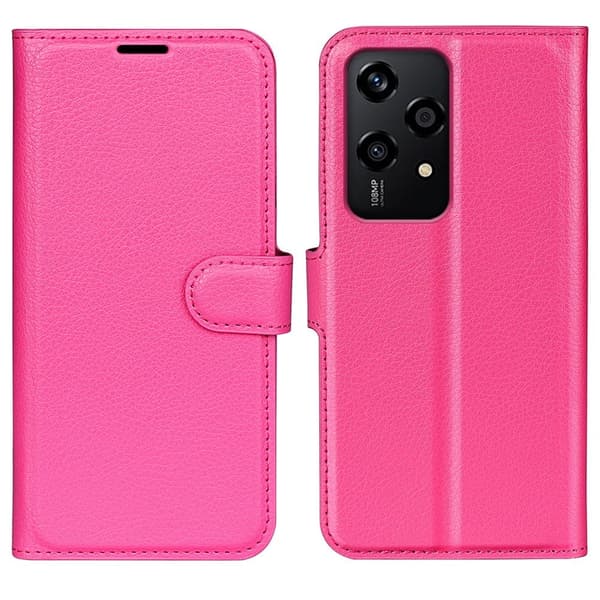 Klassisk Honor 200 Lite flip etui - Rose Pink