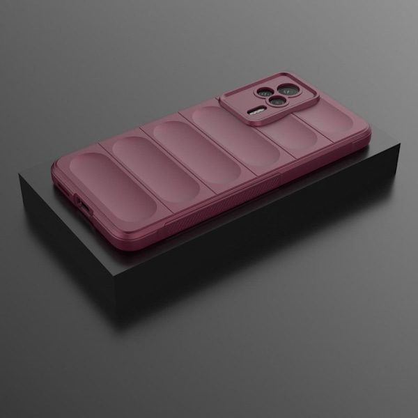 Pehmeä kahva muotoiltu kuori Xiaomi Redmi K60E - Viininpunainen Red