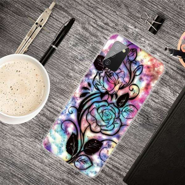 Deco Samsung Galaxy A02s etui - blomster and Leaf Multicolor