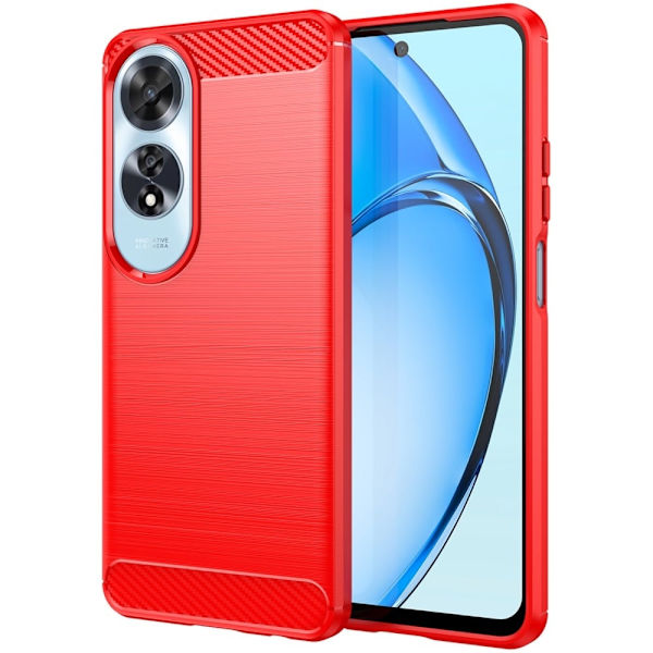 Carbon Flex Oppo A60 deksel - Rød Red