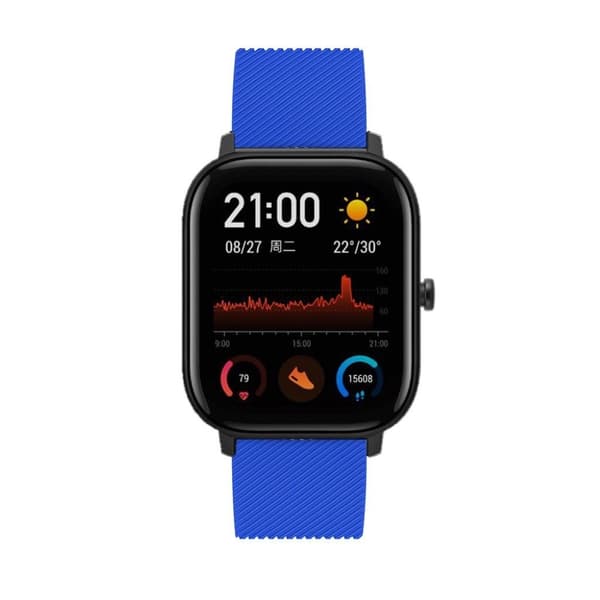 Amazfit Youth twill silikone Urrem - Babyblå Blue