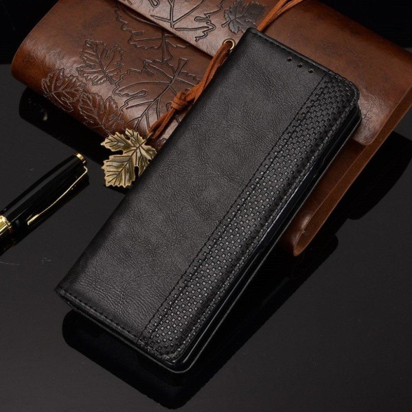 Bofink Vintage Samsung Galaxy Z Fold2 5G leather case - Black Black