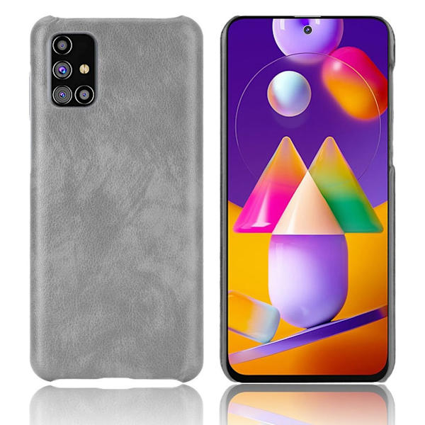 Croco Samsung Galaxy M31s kotelot - Harmaa Silver grey
