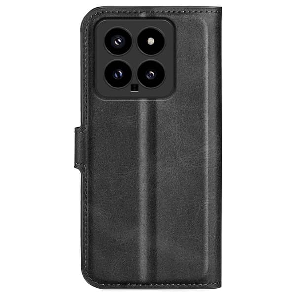 Xiaomi 14 læderetui med pung - Sort Black