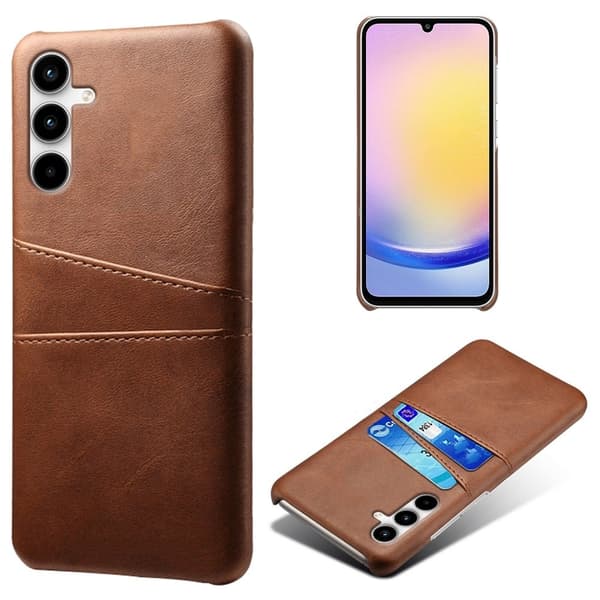 Dual Card Samsung Galaxy A25 deksel - Brun Brown