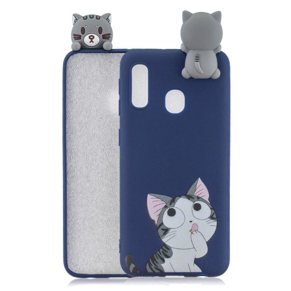 Cute 3D Samsung Galaxy A20e cover - Kat Multicolor