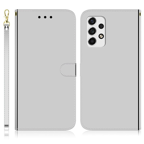 Mirror Samsung Galaxy A53 5G Läppäkotelo - Hopea Silver grey