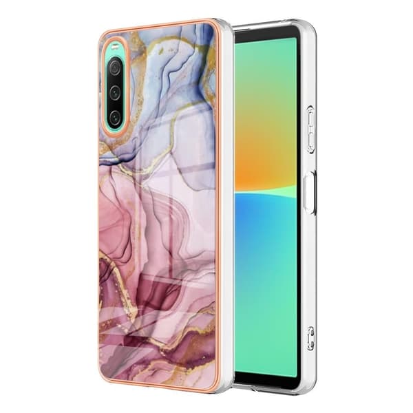 Marble Sony Xperia 10 IV Etui - Rødguld Pink