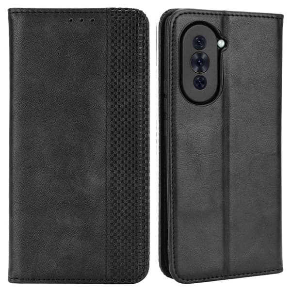 Bofink Vintage Huawei Nova 10 Læretui - Svart Black