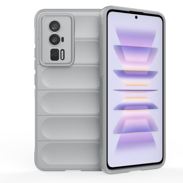Mjukt greppformat Xiaomi Redmi K60 / Xiaomi Redmi K60 Pro skal - Silver/Grå Silvergrå