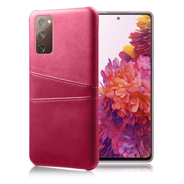 Dual Card Etui Samsung Galaxy S20 Fe 5g / S20 Fe - Rose Pink