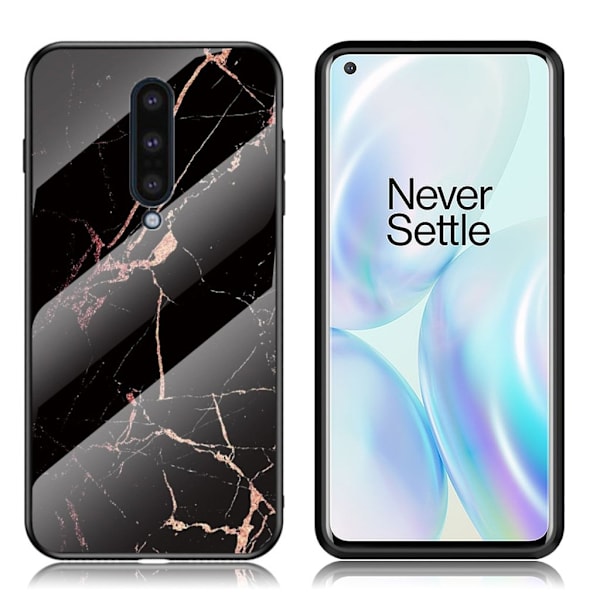 Fantasy Marble OnePlus 8 deksel - Svart / Gull Black