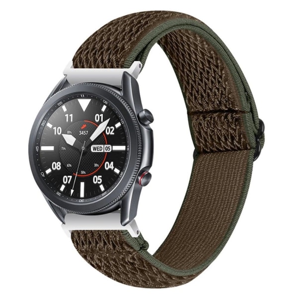 Samsung Galaxy Watch 3 (45mm) / (46mm) elastiskt klockarmband med justerbart spänne - Brun Brun