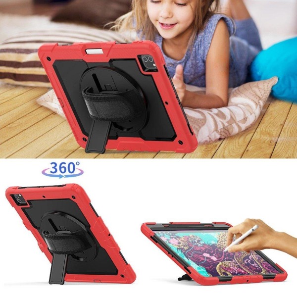 iPad Pro 12.9 inch (2020) / (2018) 360 swivel combo case - Red Red