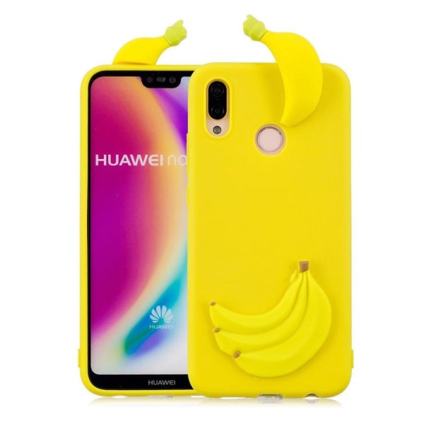 Cute 3D Huawei P20 Lite cover - Banan Yellow