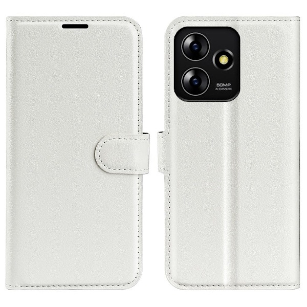 Classic ZTE Blade A73 flip etui - Hvit White