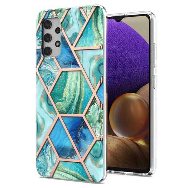 Marble Samsung Galaxy A32 Etui - Grønn Green