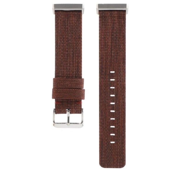Fitbit Sense 2 / Versa 4 nylon watch strap - Brown Brun