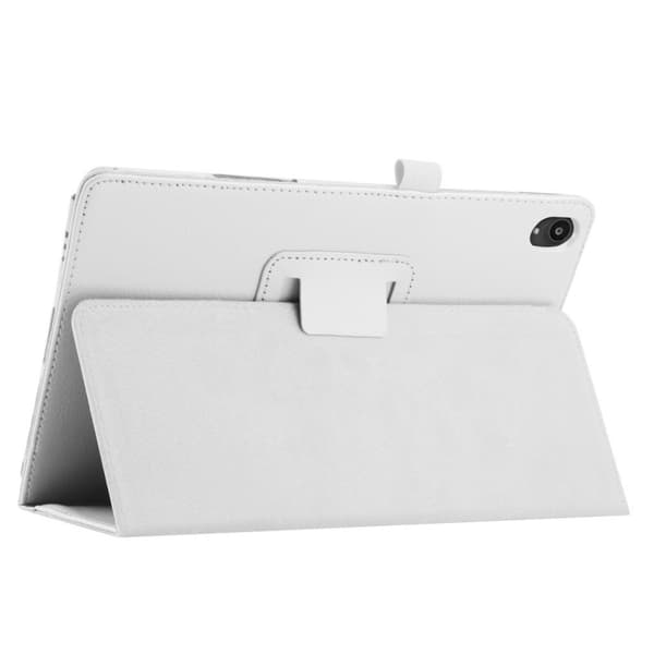 Lenovo Tab P11 Pro läderfodral med litchi-textur - Vit Vit
