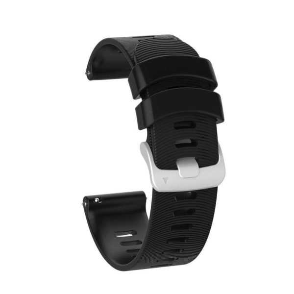 Garmin Forerunner 245 simple silicone watch band - Black Svart