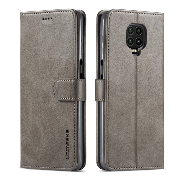 LC.Imeeke läder Xiaomi Redmi Note 10 Lite fodral - Silver/Grå Silvergrå