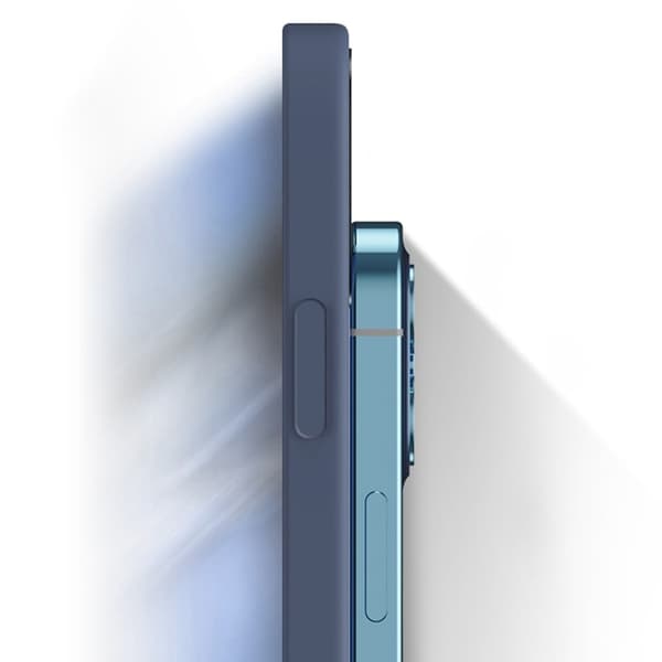 Mikrofiberfôret deksel i mykt gummi for Samsung Galaxy A05s - Blå Blue