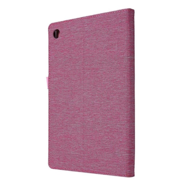 Lenovo Tab M10 FHD Plus cloth theme leather case - Pink Pink