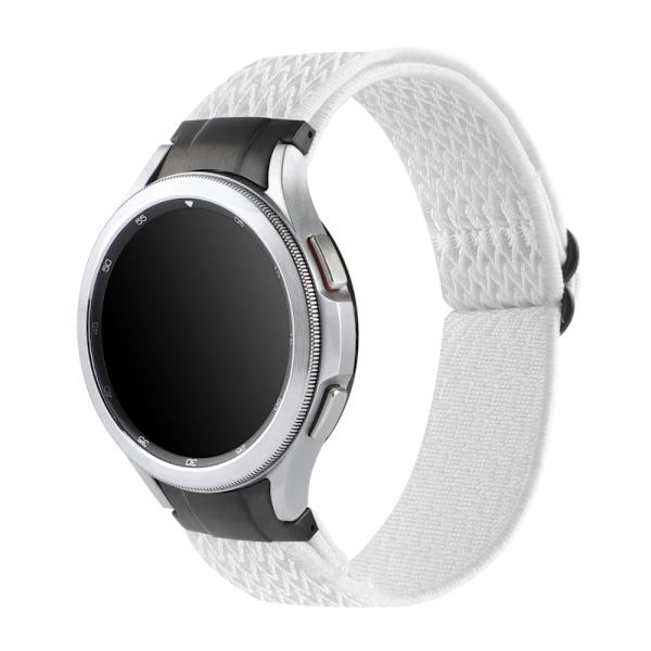 Samsung Galaxy Watch 5 / 4 elastisk nylonrem - Hvid White