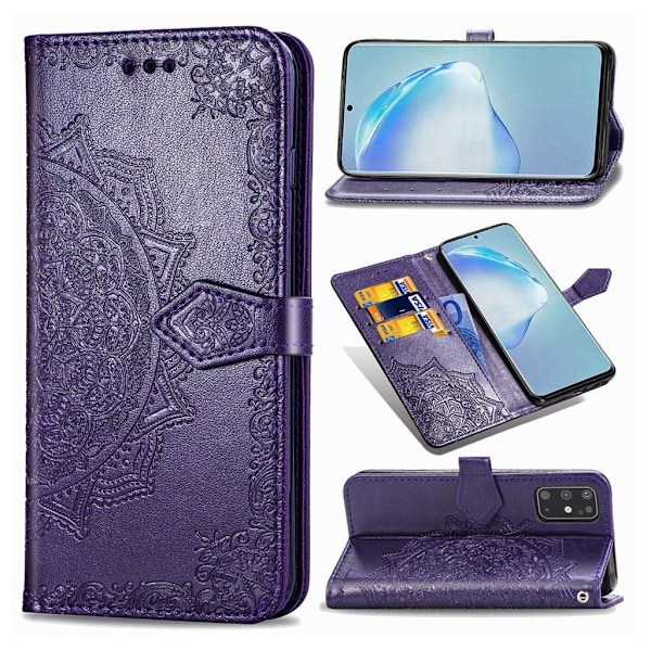 Mandala Samsung Galaxy S20 Plus etui - Lilla Purple