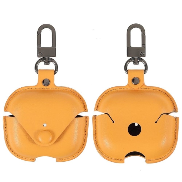 AirPods 3 PU leather case with keychain - Yellow Gul