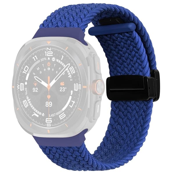 Samsung Galaxy Watch Ultra 47mm flätat armband magnetiskt vikbart spänne klockarmband - Blå Blå