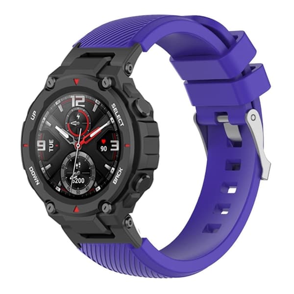 Amazfit T-Rex Pro / T-Rex / Ares twill tekstur silikone urrem - Lilla Purple