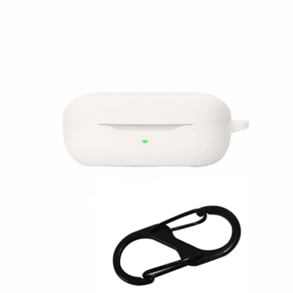 Huawei FreeBuds SE silikonfodral med spänne - Vit Vit