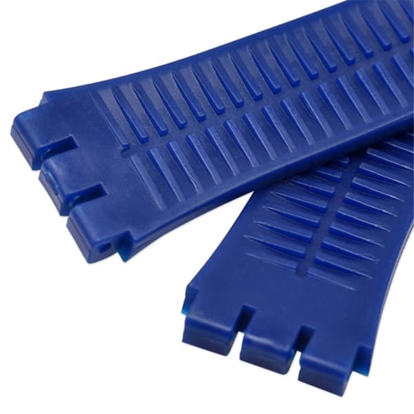 19 mm Universal stripe klockarmband i silikon med tryck - Vit Vit
