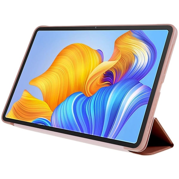 Tri-fold läderfodral för Honor Pad 8 - Roséguld Rosa