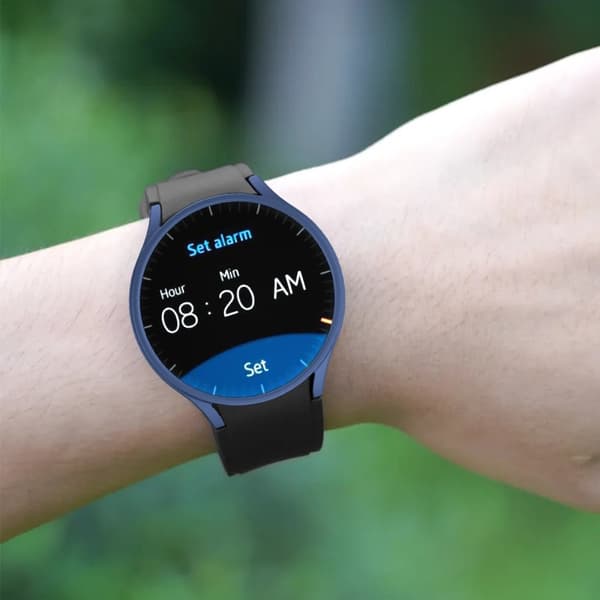 Samsung Galaxy Watch7 40mm Case Hard Bump Resistant Hollow Protective Watch Cover - Blue Blue