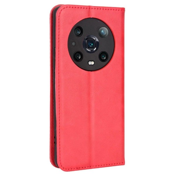 Bofink Vintage Honor Magic4 Pro leather case - Red Red