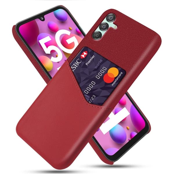 Bofink Samsung Galaxy M15 korttikotelo - Punainen Red
