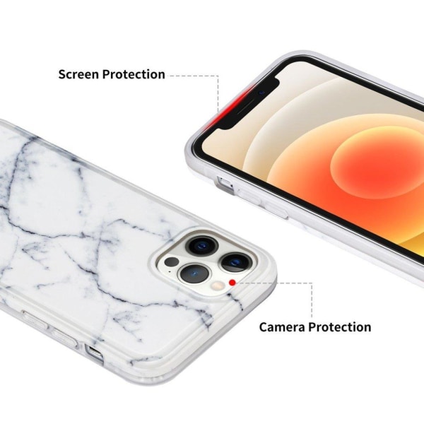 Marble iPhone 12 Pro Max case - White White