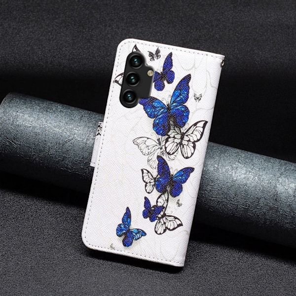 Wonderland Samsung Galaxy A13 4G Läppäkotelo - Butterflies Multicolor