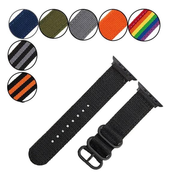 Apple Watch (41 mm) klockarmband i vävd nylon - Orange Orange