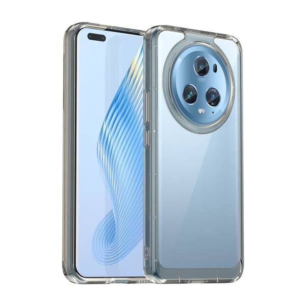 Honor Magic5 Pro smart akryl cover - Gennemsigtig Grå Silver grey