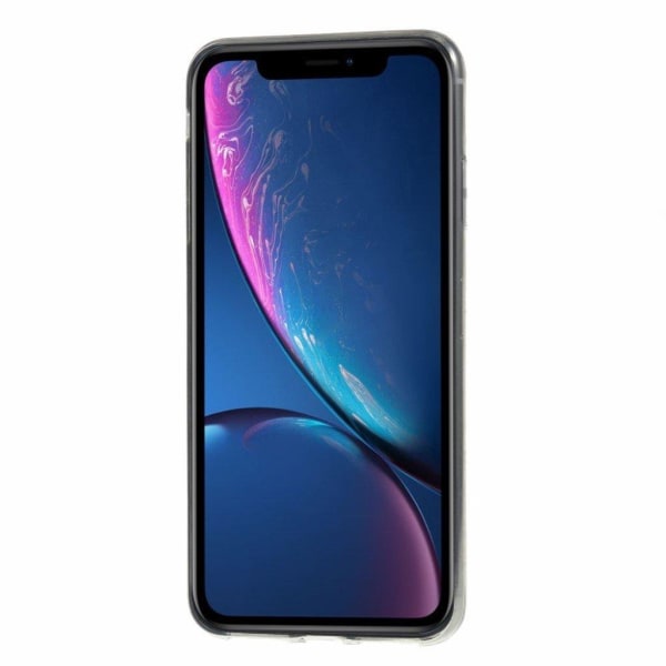 iPhone Xs Max 3D timantti rakenne pintainen silikooni muovinen suojakuori - Harmaa Silver grey