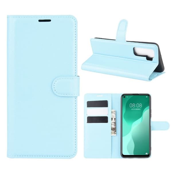 Classic Huawei P40 Lite 5G flip etui - Babyblå Blue