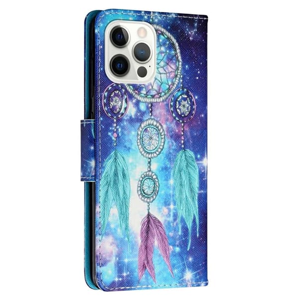Wonderland iPhone 14 Pro Max Flippetui - Blue Dream Catcher Blue